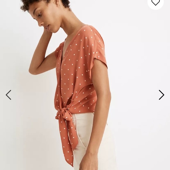 Polka dot wrap top - Picture 2 of 11